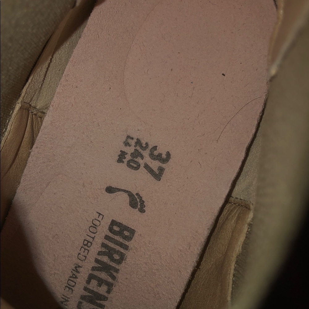 Birkenstock Beige Slip-On Footwear NWT size 37 6-6.5 - Picture 13 of 15
